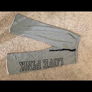 Pink boyfriend sweatpants